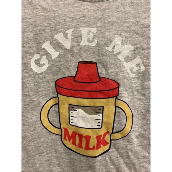 GIVE ME MILK BABY T SHIRT - Picture 2 of 4